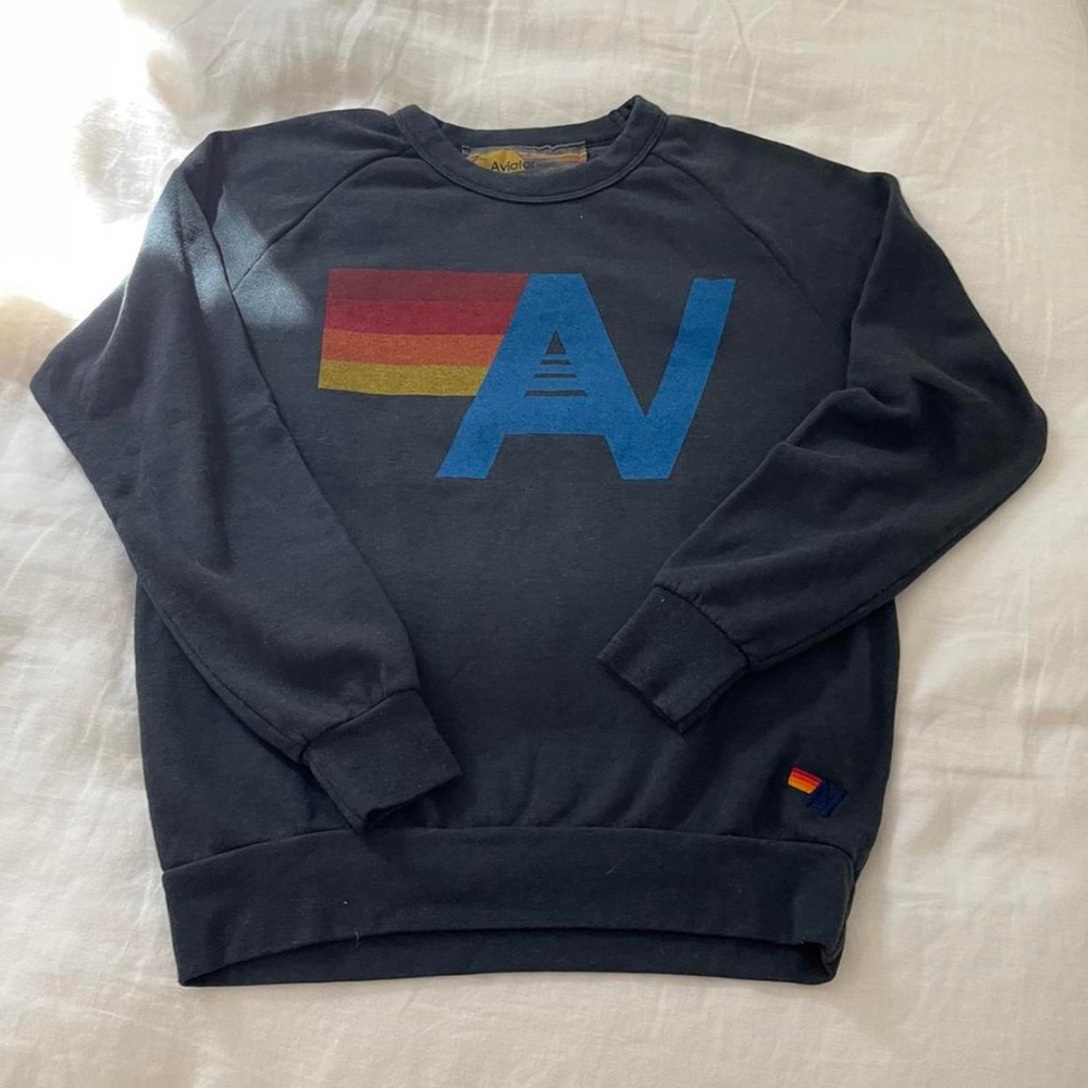 Aviator Nation Charcoal Logo Sweatshirt
